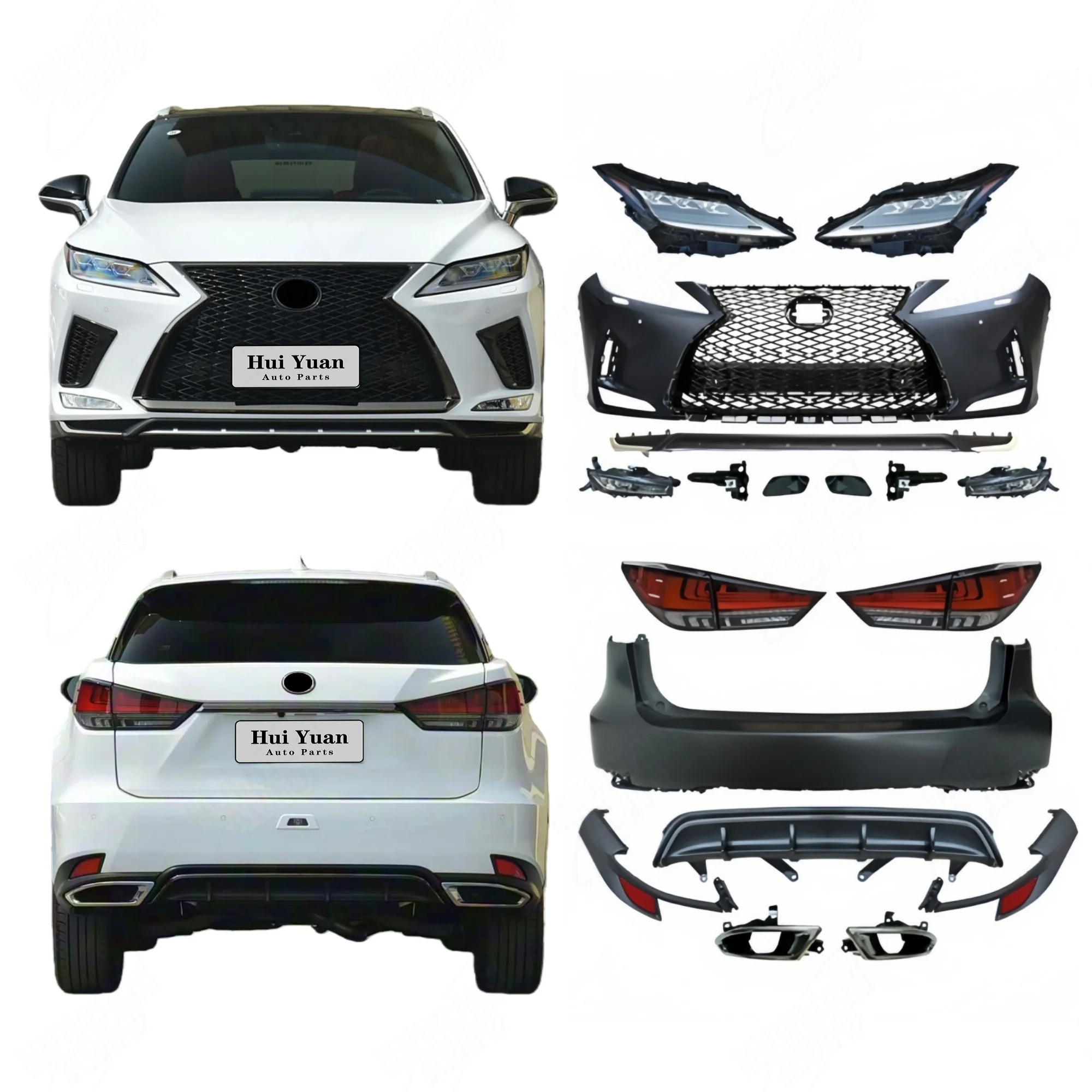

Factory Direct Sale for RX 2016-2019 Upgrade to 2021 F-Sport Model Body Kit with Front Bumper Assembly and LED Headlight
