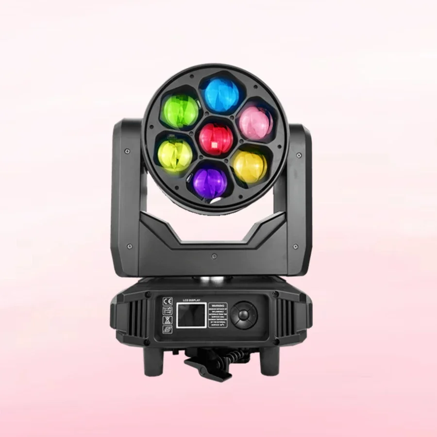 

7x40W Bee Eye Zoom Moving Head Wash Light 4in1 RGBW DJ disco Bar KTV Rotating LED moving head 7*40W Big eye