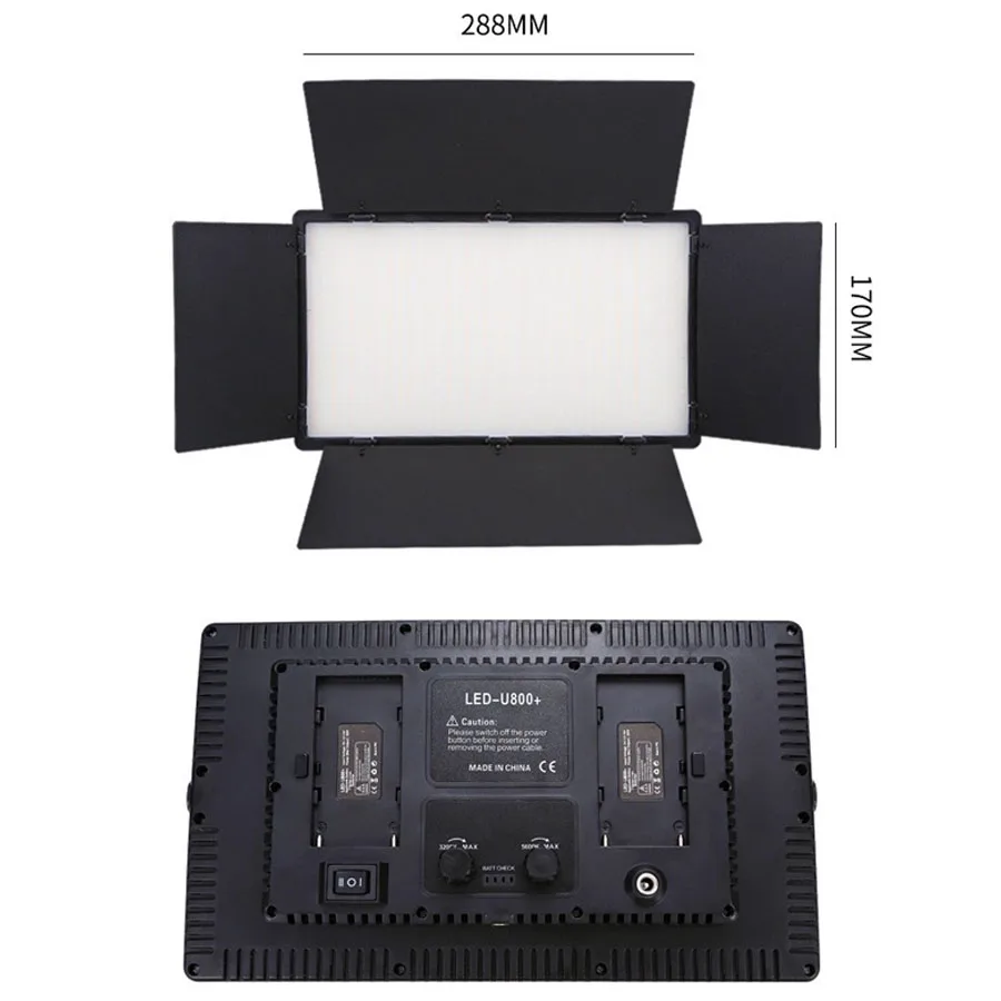 Led-800 Led Video Light Panel Bi-Color 3200-5600K Photography Lighting Panel On Camera Photo Studio Fill Lamp For Youtube Vlog