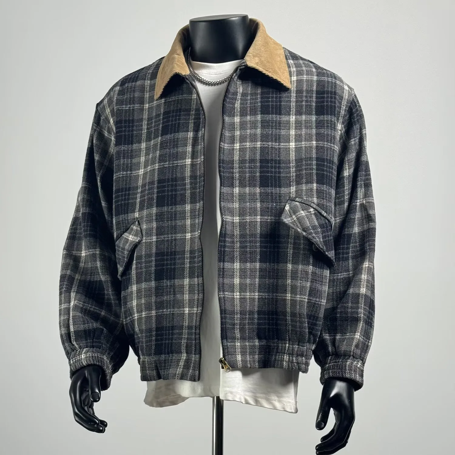 

Осенне-зимняя рабочая куртка большого размера для мужчин, спортивная, в стиле пэчворк, с бейсбольным воротником, верхняя одежда