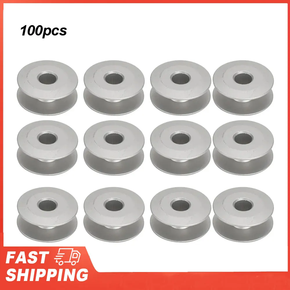 100Pcs Metall Spulen Für Flache Stickerei Auto Nähmaschine Ersatz Zubehör 40264A Flache 272152A Hang