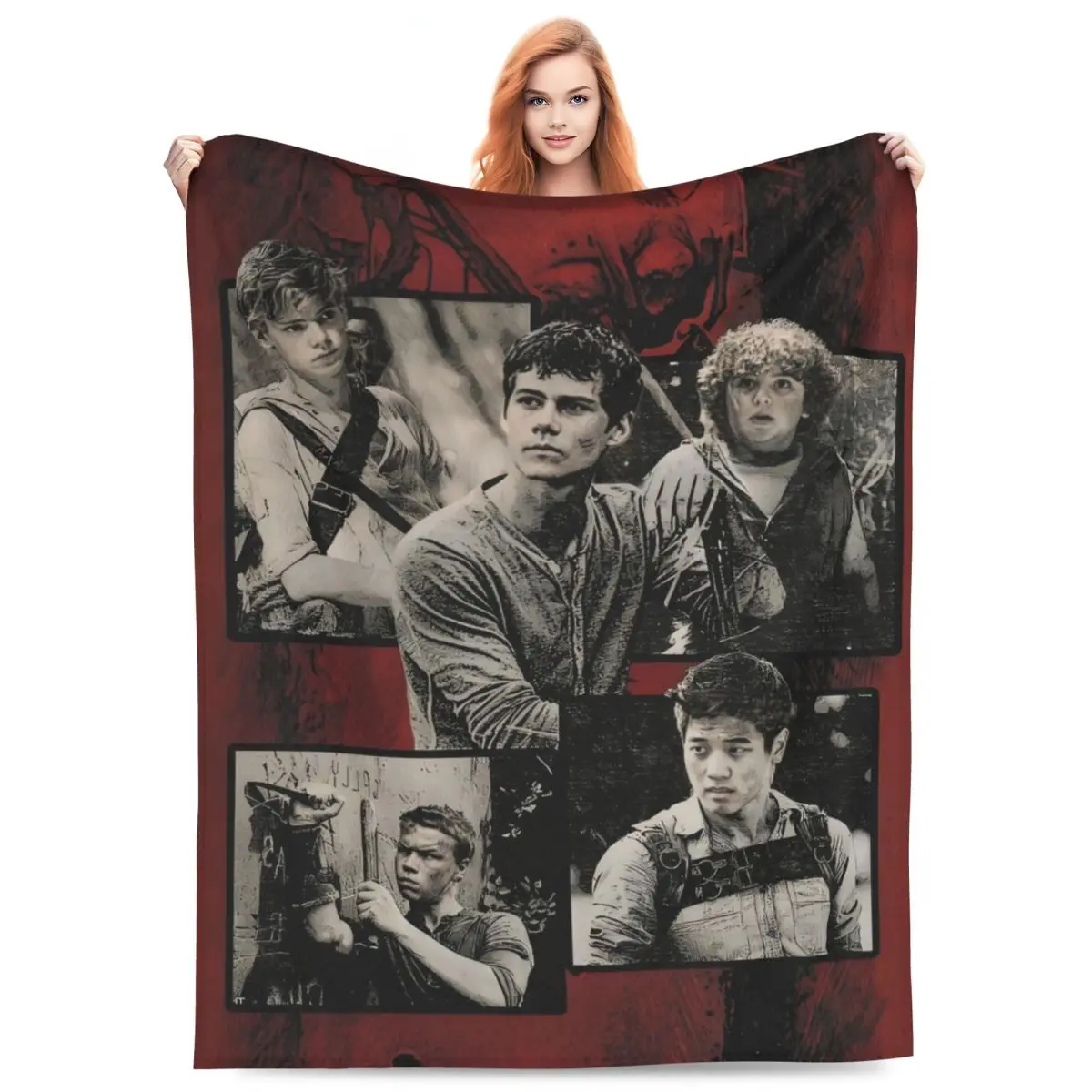 

Одеяла из фильма «Бегущий лабиринт» на заказ, дышащее мягкое фланелевое одеяло для спринта для дивана, автомобильное постельное белье