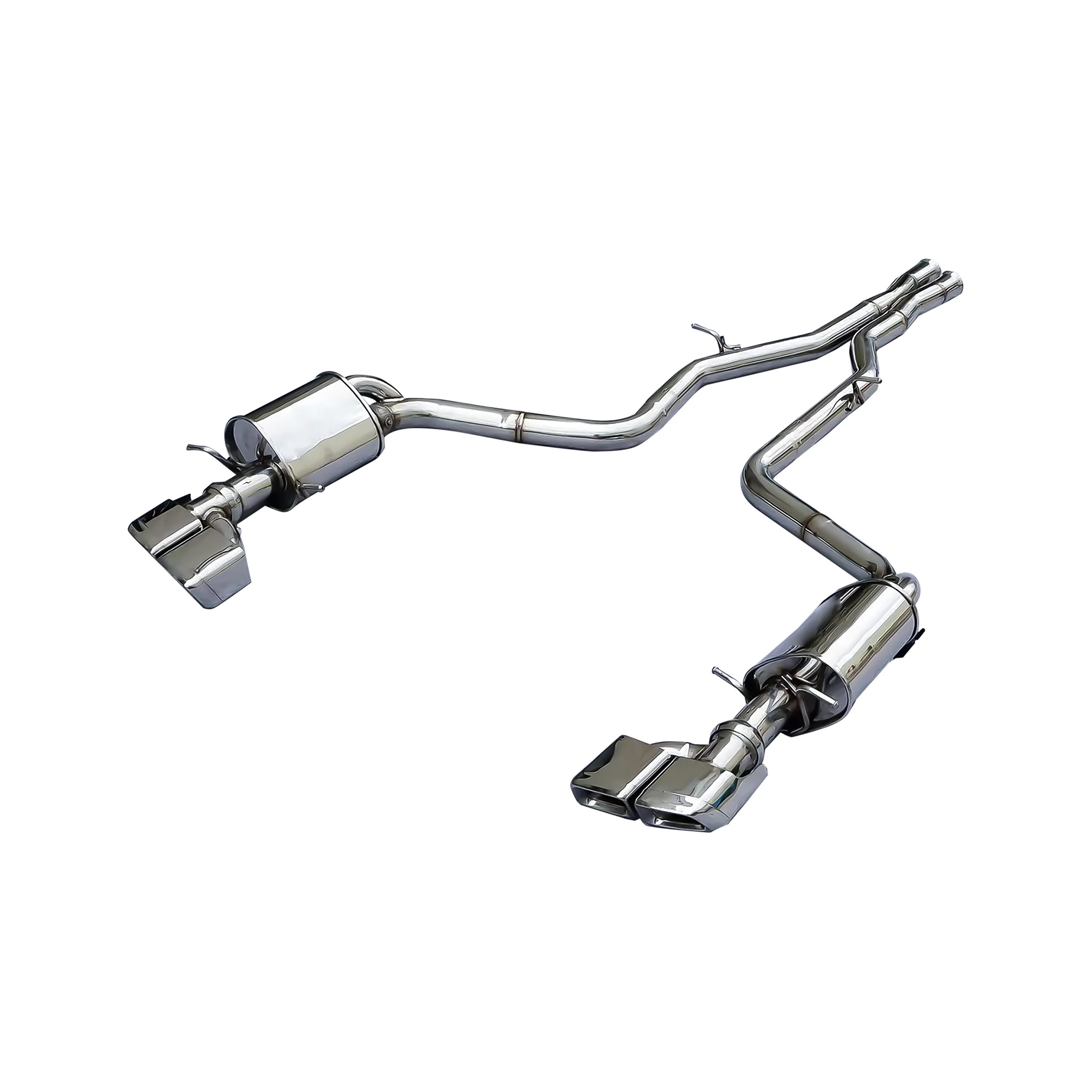 HMD Stainless Steel Catback Exhaust System for Mercedes Benz CLS63 AMG W219 Car Accessories Muffler With Valves