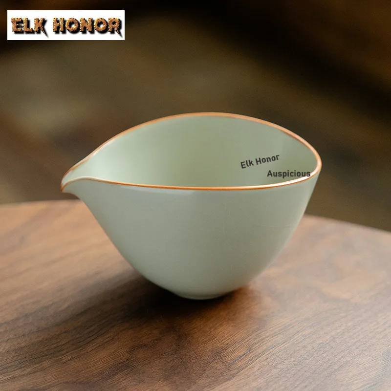 

200ml Ru Kiln Ice Cracked Glaze Tea Pitcher Tea Divider Cha Hai Dispenser Justice Cup Fair Mug Tea Services Decoration Supplies