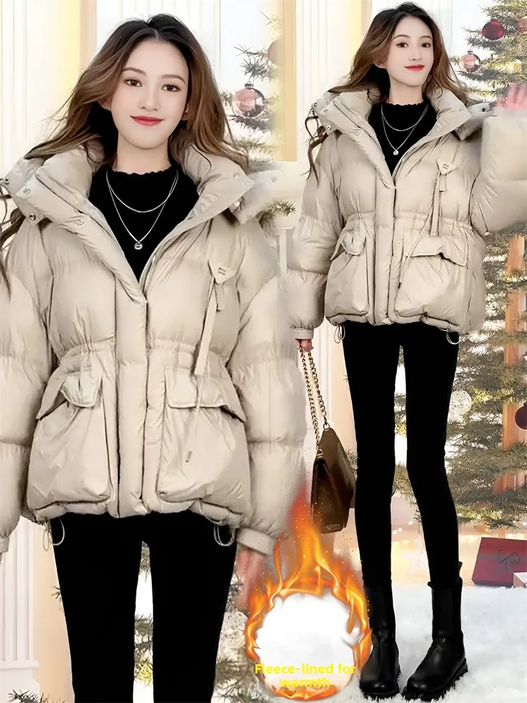 Sli Thiened Fce Warmte Dames Dons Katoen Jaet Herfst Winter Nieuwe Collectie Dagelijkse Match Bovenkleding Faionable Jas