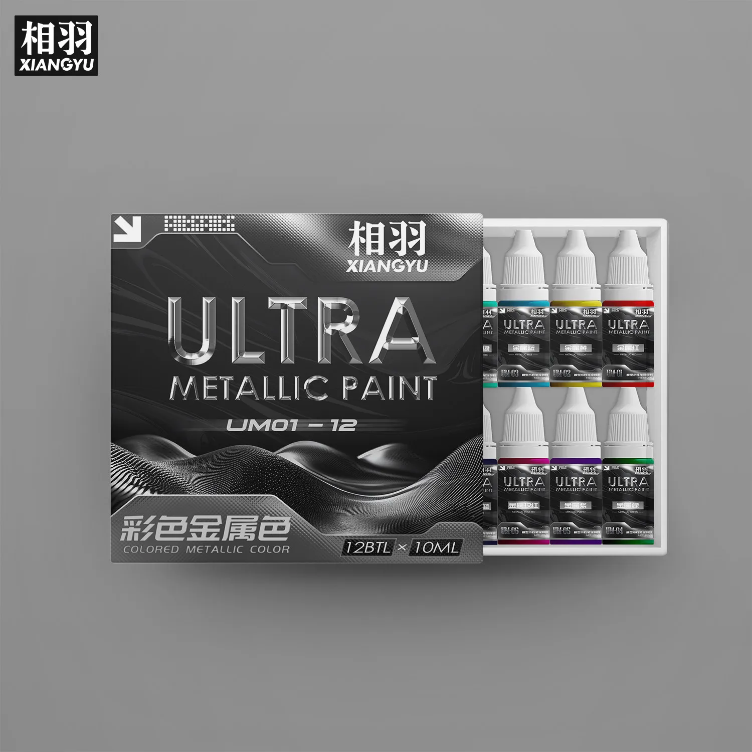 Pigment Paint Water-Based Pen Coating colored metal sandbox figure Model painting coloring set