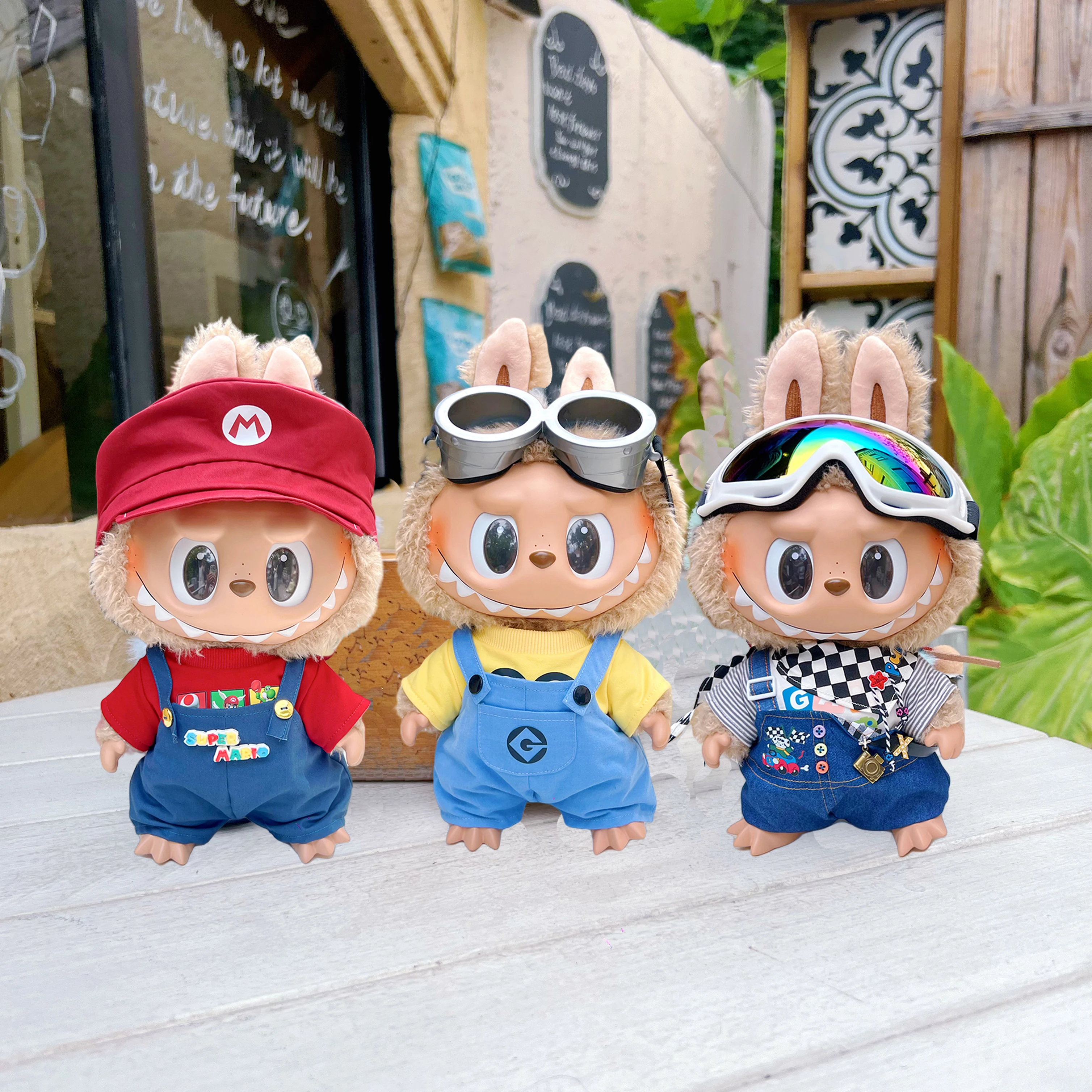 

﻿ Only Clothes For 38cm Lafufu Minions Wearing Glasses Universal Fit For Dachunye Daxiazhi Mokoko Chess King Lafufu Clothes