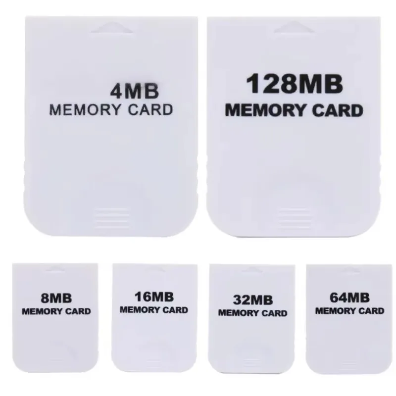 4/16/32/128MB Game Data Storage Card for NGC GameCube Console Memory Card for Wii Game Card Memory Stick