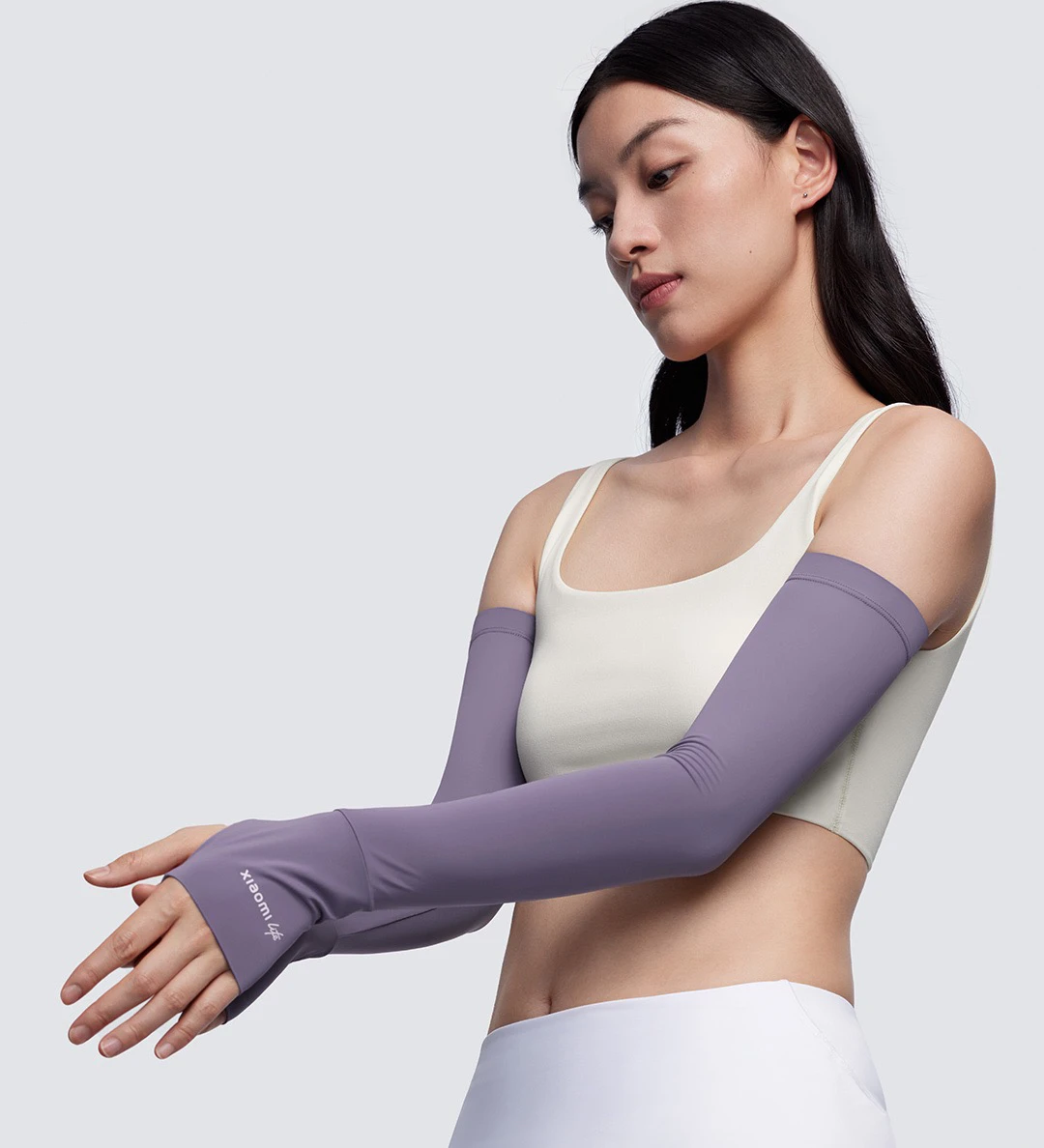 Mangas de hielo con protección solar Xiaomi Life, mangas de hielo simples de color sólido para ciclismo al aire libre, protección UV