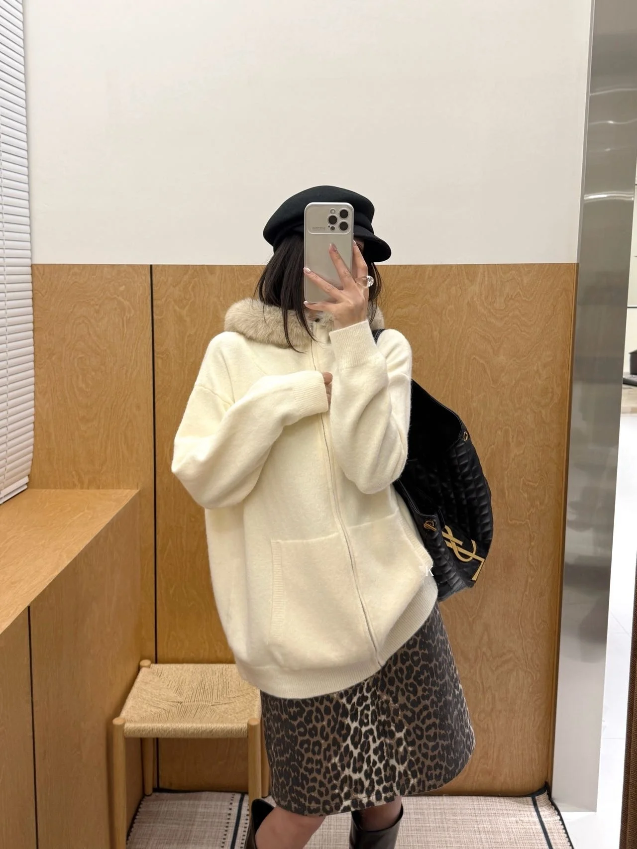 

Корейский теплый вязаный кардиган с капюшоном из флиса North Polar для женщин, новый зимний свитер-пальто, мягкий, с длинными рукавами