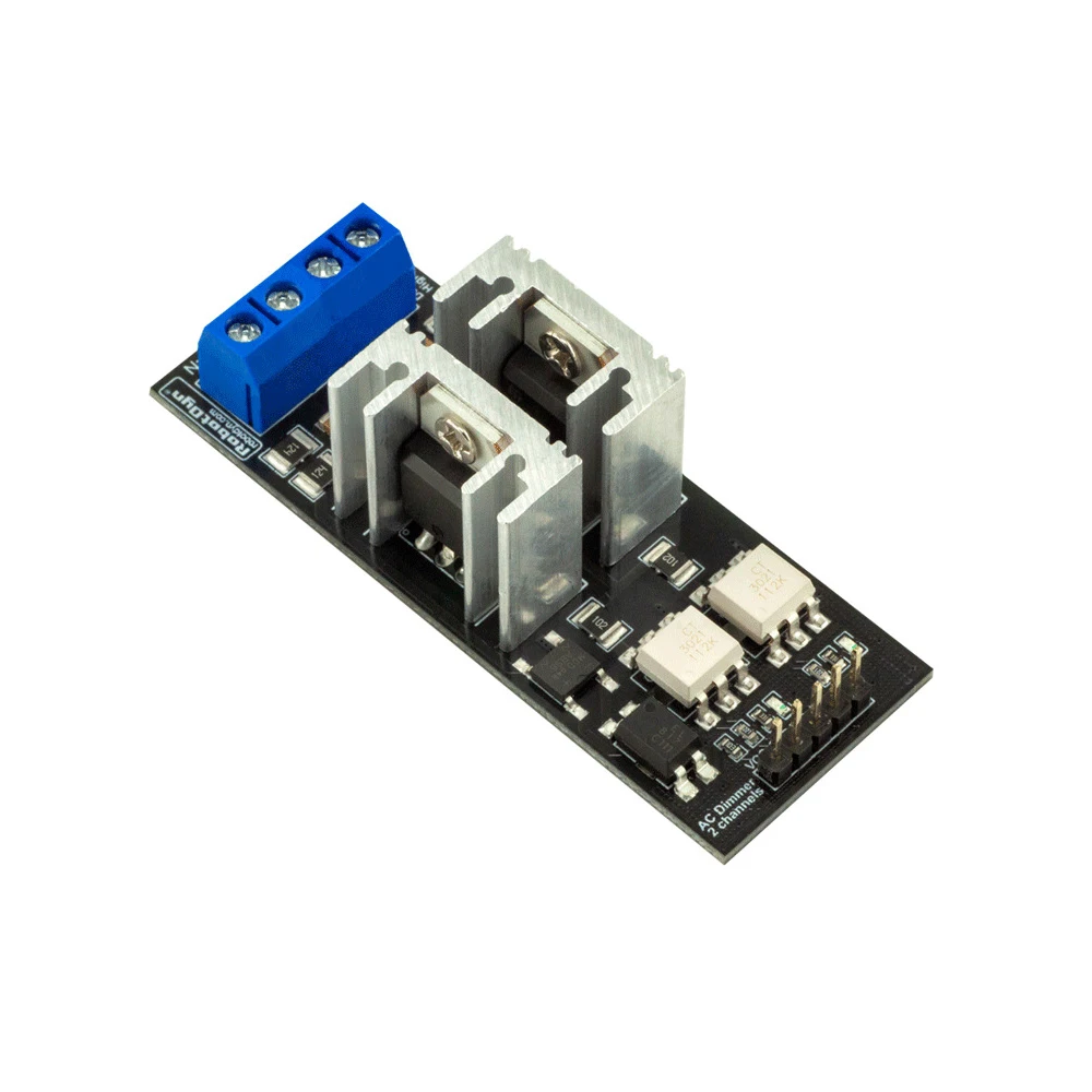 

AC Light Dimmer Module 2 Channel 3.3V/5V Logic AC 50/60H 220V/110V Light Dimmer Module for Lamps Elements Fans Pumps Air Cleaner