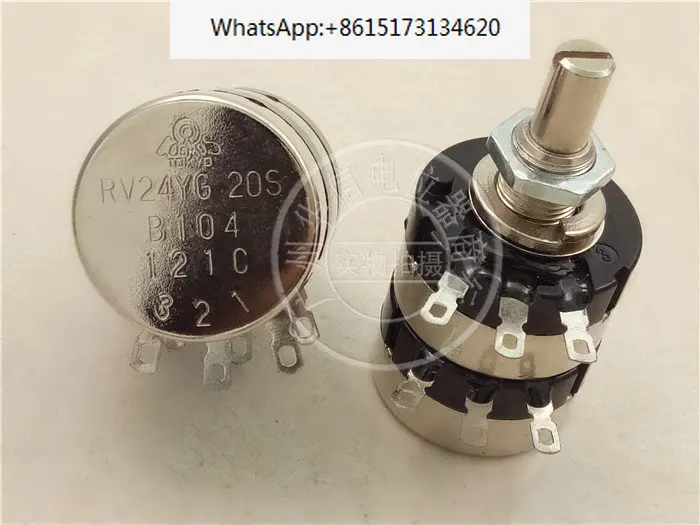 

4 pieces Domestic TOCOS RV24YG 20S B1K 5K10K 20K50K100K 250k duplex potentiometer