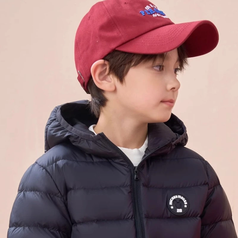 سترة ديزني كيدز 2025 المضيئة، معطف شتوي على الطراز الكوري بنسبة 90% من ريش البط الأبيض #4