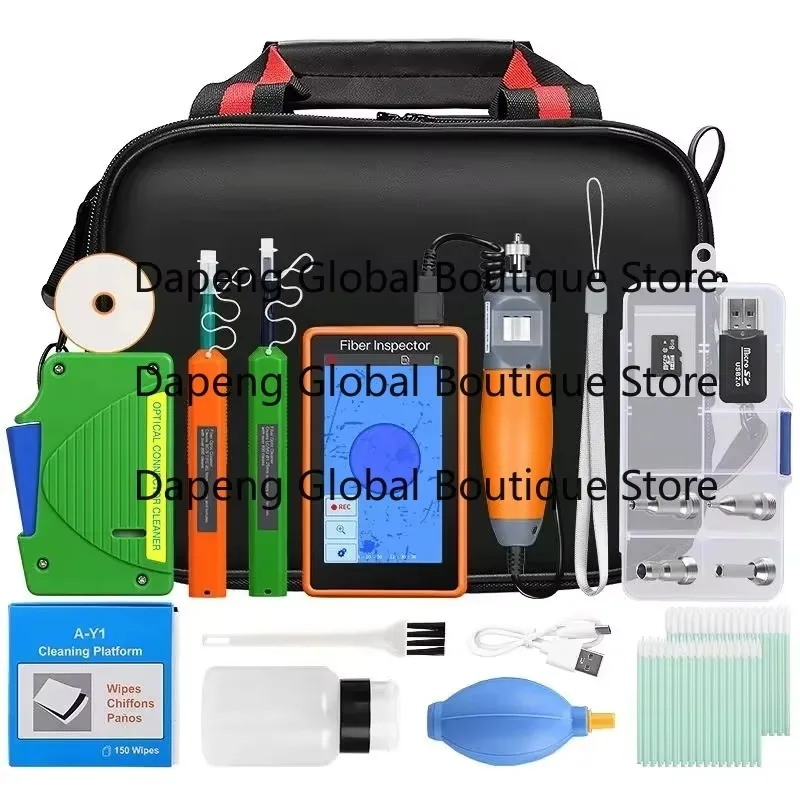 1.25/2.5mm Cleaning Pen Fiber Cleaning Tool Set One Click Fiber Optic Cleaner Fiber End Face Detector Inspection Probe