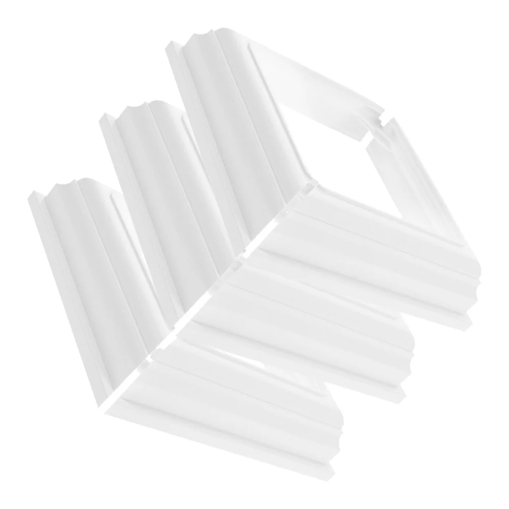 

3Pcs Post Base Cover Outdoor Decorative Railing Post Skirt Fence Column Wraps for Yard Garden Porch