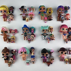 4styles/set 8cm4cm 4cm 2cm big dolls for Lols dolls children's play house toys children's Christmas gifts