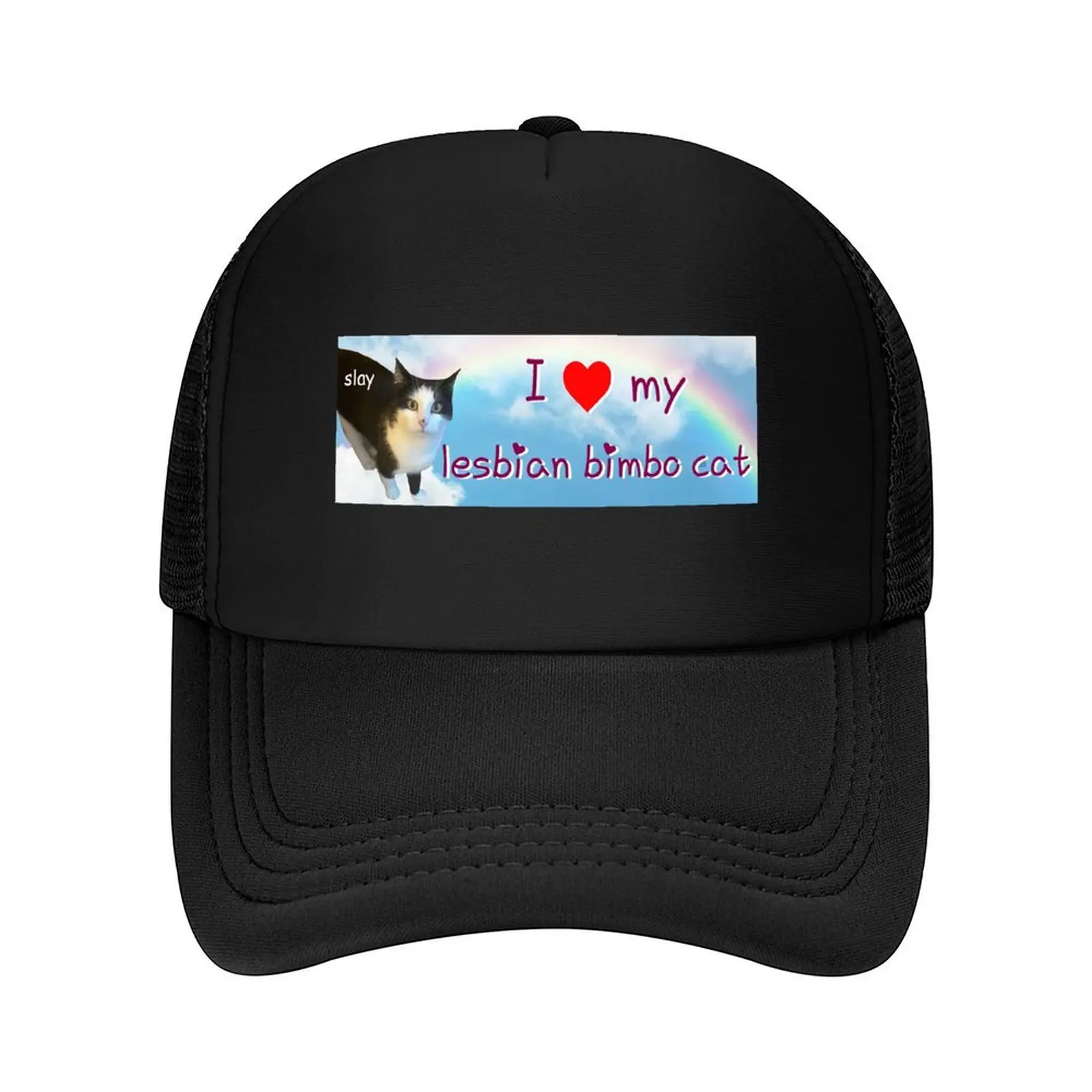 

I Love My Lesbian Bimbo Cat Baseball Cap Military Cap Man Hat Man For The Sun Beach Outing Visor Women's Men's