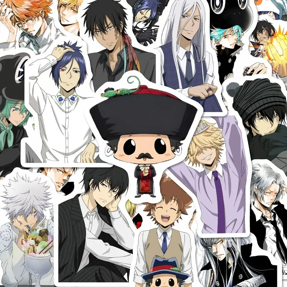 Katekyo Hitman Reborn Sticker Anime Goods Sawada Tsunayoshi Hibari Kyoya Stickers Phone Case Decor School Supplies Stationery