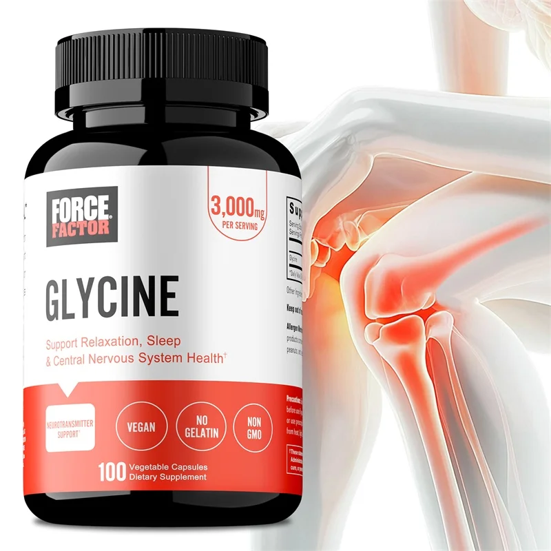 

Glycine Capsules for Bones Nervous System Psychological Relaxation and Better Sleep Health Food
