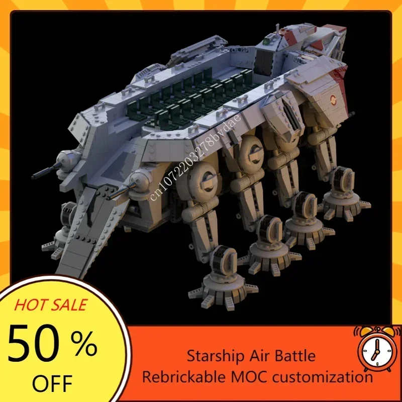 6000PCS MOC Space Battle Series Republic Dropship AT-OT walker Model Building Blocks Technology Bricks DIY Assembly Toys Gifts