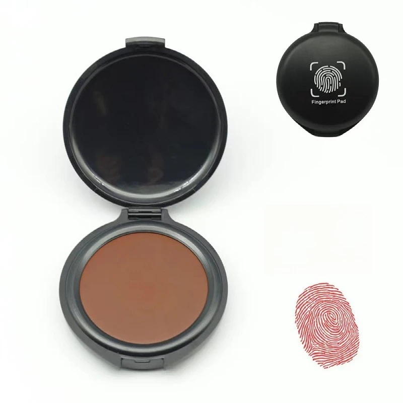 Mini Portable Fingerprint Ink Pad Quick Dry Red Black Thumbprint Stamp Pad Easy Clean Finger Ink Box Office Signature Supplies view 6