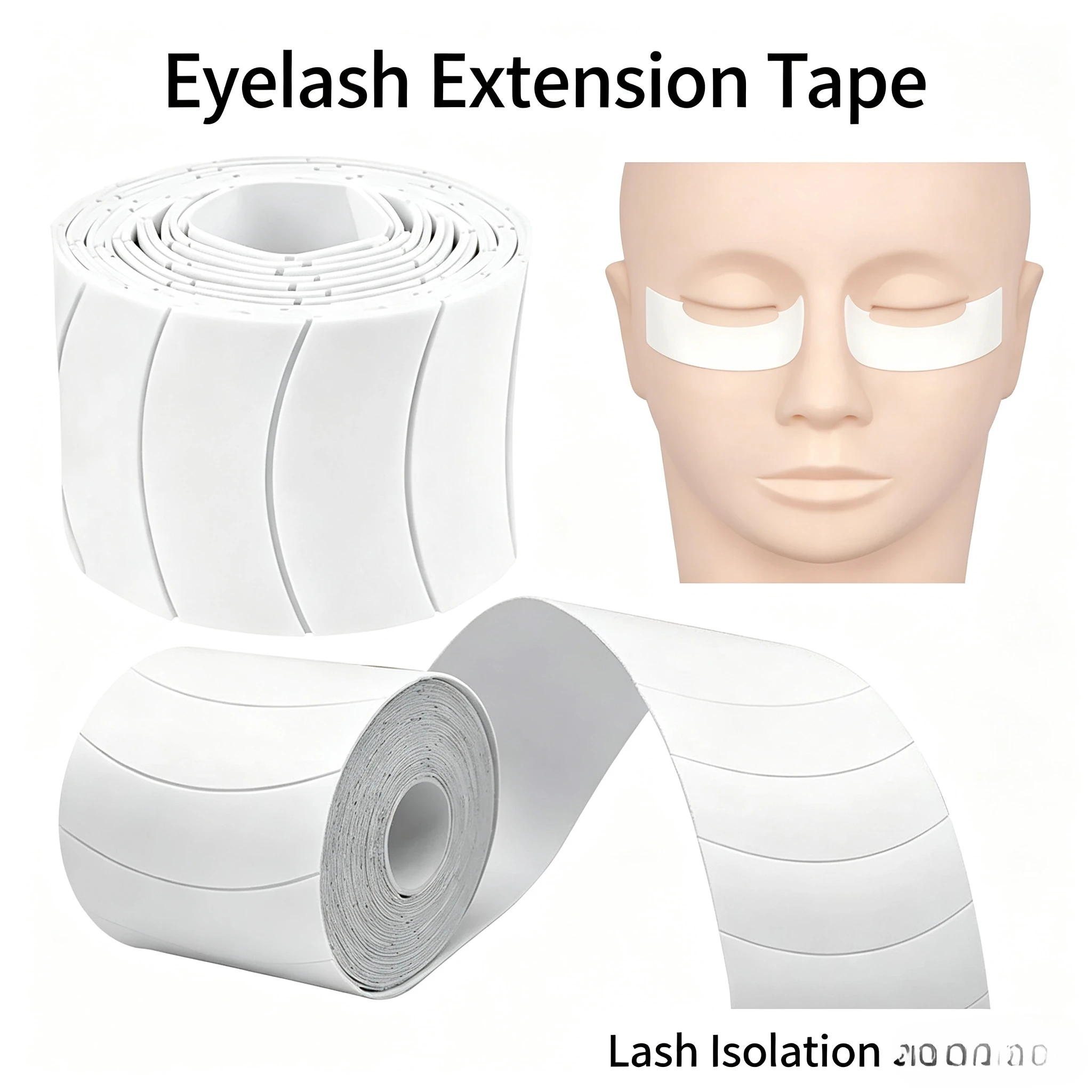 110Pcs Eyelash Extension Under Eye Patches, Self-Adhesive Foam Gel Pads, Hypoallergenic Breathable Lash Tape, Makeup Tools