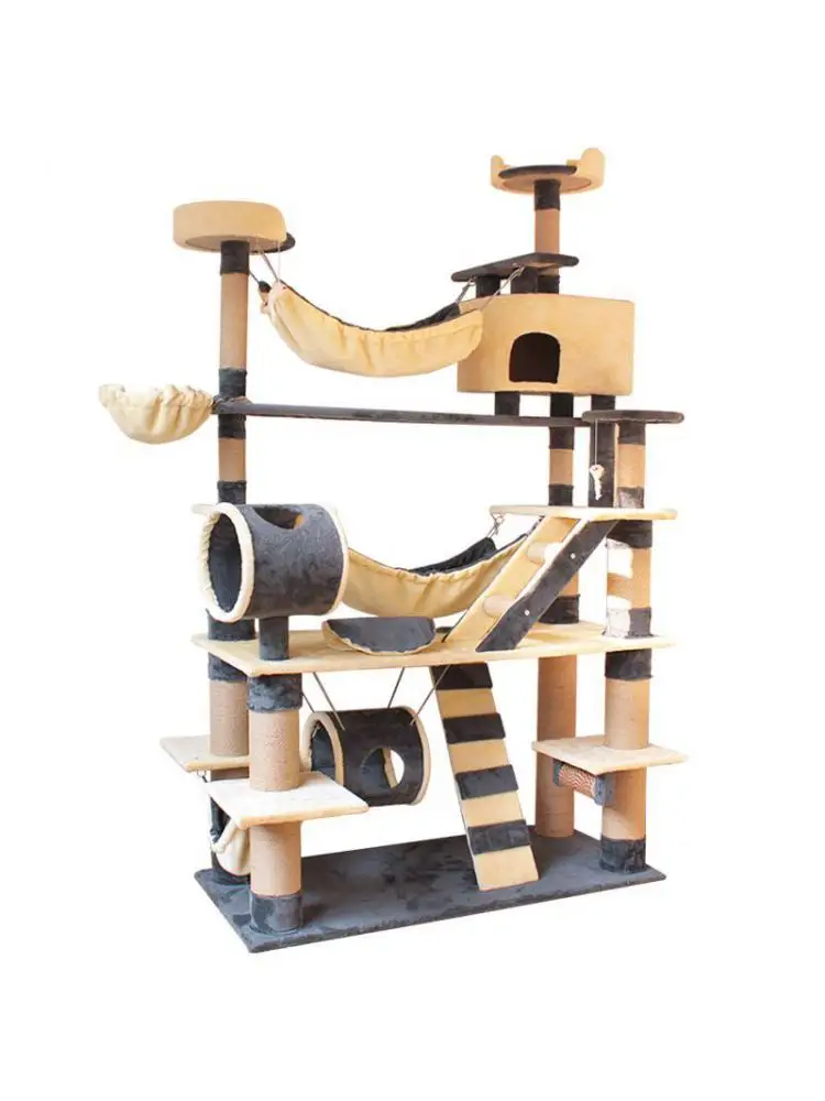 Large And Stable Cat Climbing Frame, Cat Litter, Cat Tree, One Luxury Multifunctional Sisal Cat Toy, Multiple Cats Available