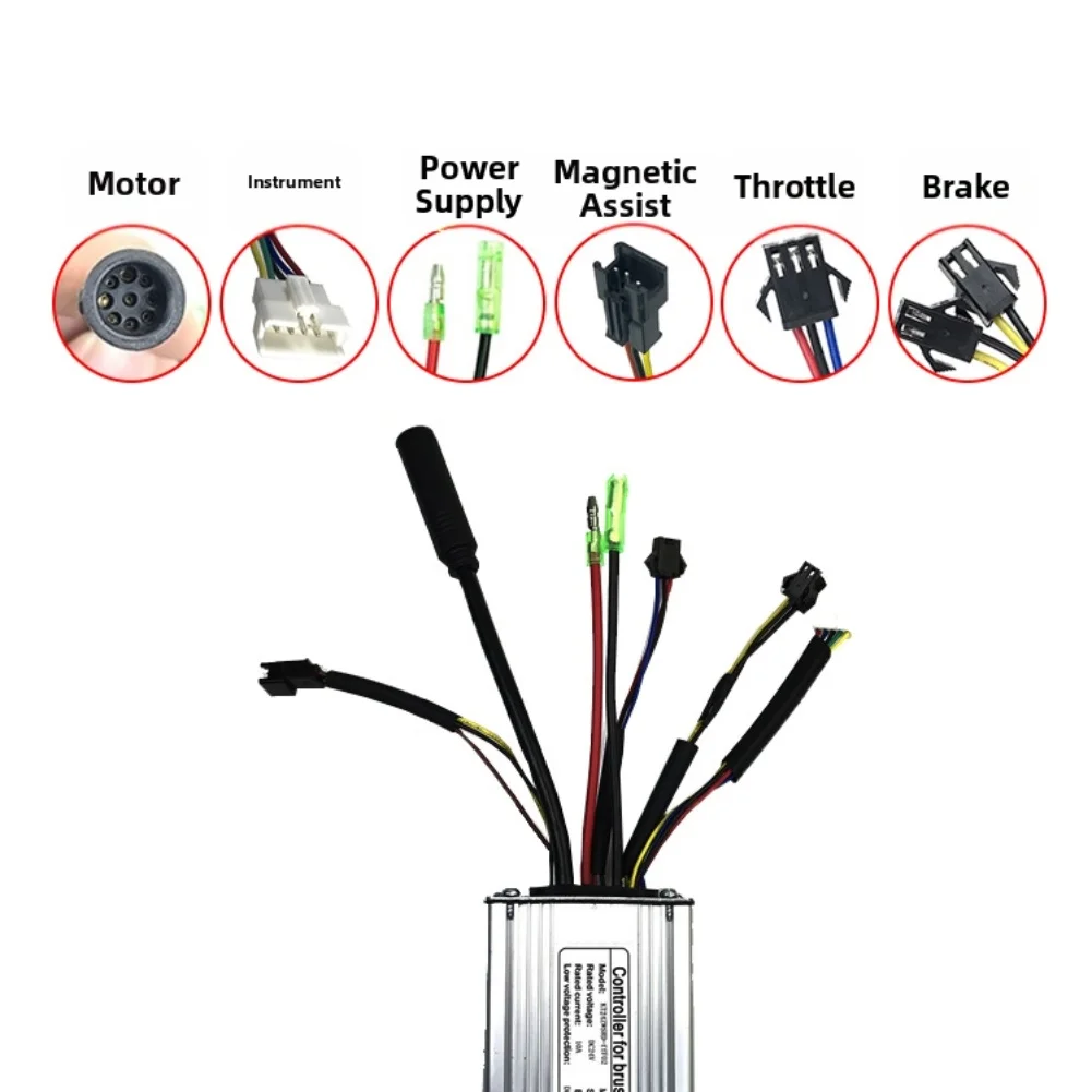 

36V 48V 20A Ebike Controller for KT20A Compatible with For 250W Brushless Motor with Lightweight Compact Design