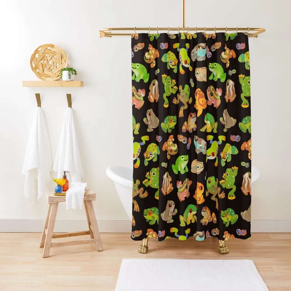 

Tree frog - dark Shower Curtain In The Bathroom Bathroom Decor Bathroom Accessories Fabric Curtain