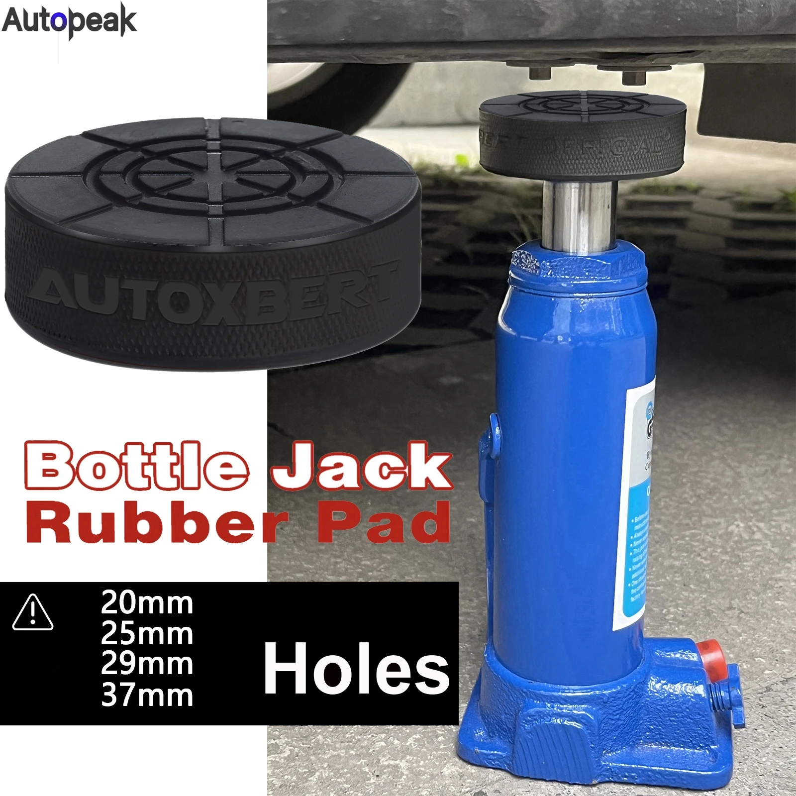 Car Rubber Bottle Jacks Pads Support Point Adapter Jacking Removal Repair Tool For 2 - 10 Ton Bottle Jacks Auto Lift Cushion New