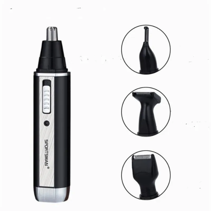 Portable Electric Beard Shaver Razor Moustache Style Clipper Man Grooming Kit Nose Hair Cutter Face Shave Sideburn Trimmer 4 In1