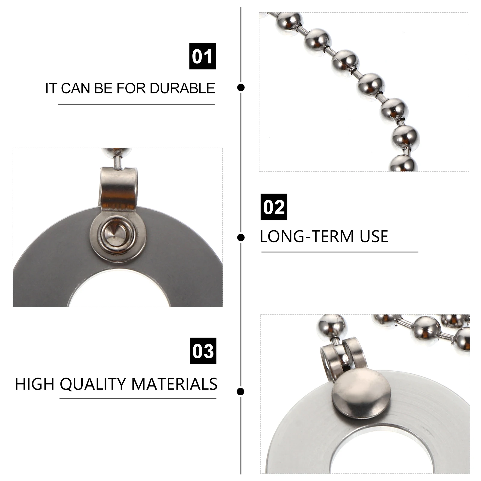 

Cymbal Chain Aluminum Smooth Flexible Easy Install Remove Extension for Drum Set Ride Crash Cymbals Musical Instruments