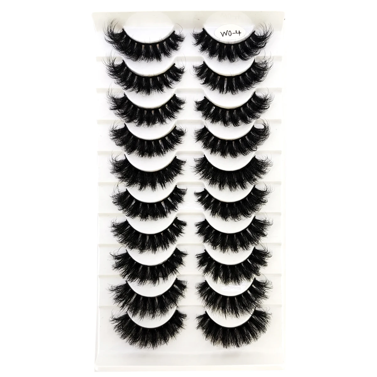 10 pairs artificial mink eyelashesfluffy and flexible curly eyelashes natural feather effect lightweight and flexible eyela