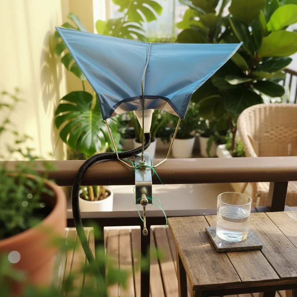 Balcony Rainwater Collector Water-Saving Balcony Rain Catcher Garden Supply Plant Friendly for Patio