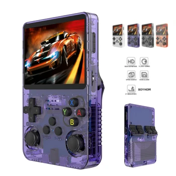 Open Source R36S Retro Handheld Video Game Console Linux System 3.5 inch IPS Screen Portable Pocket Video Game Player 64GB 128G Games