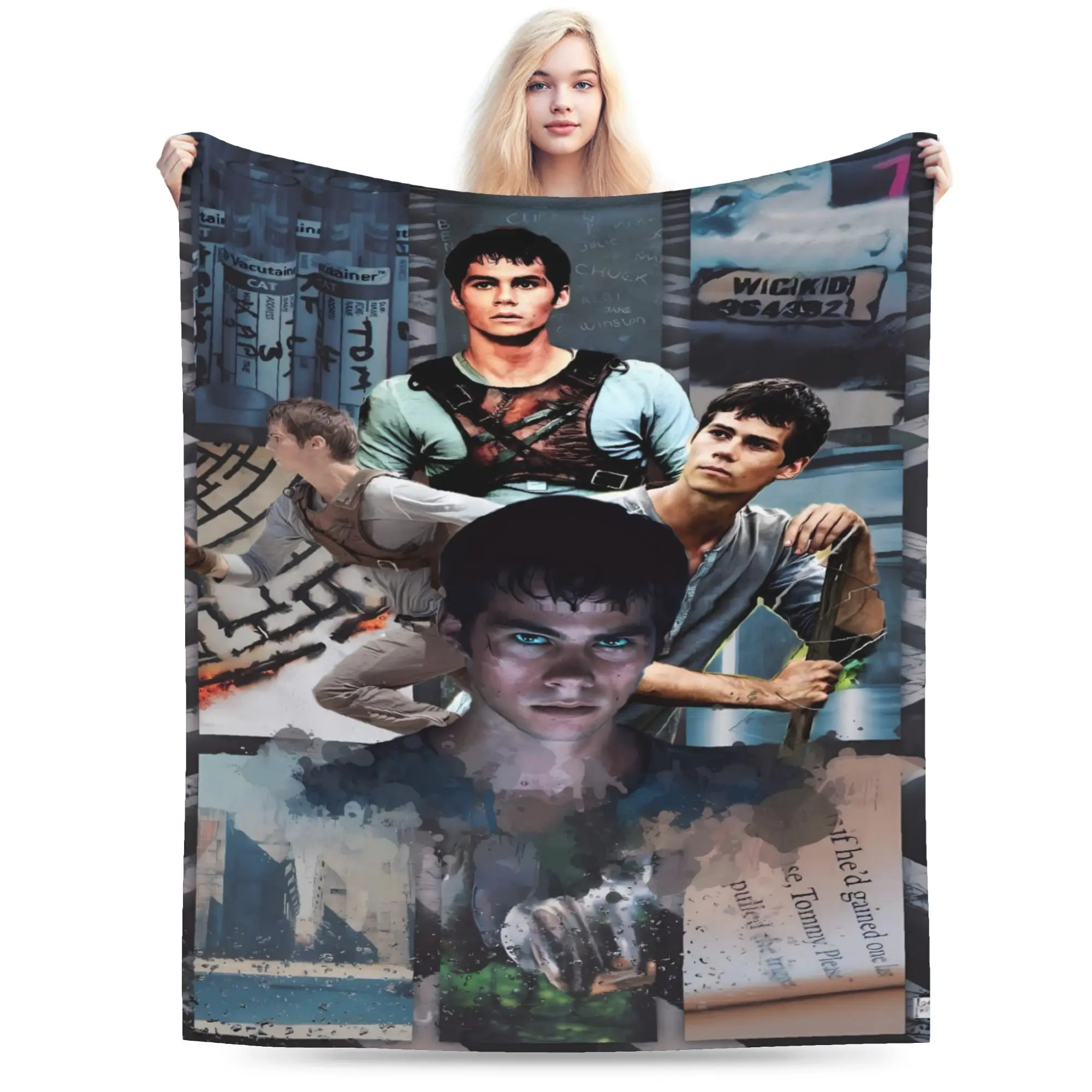 The Maze Runner American Film Flannel Blanket  Soft Throw Blanket for Couch Bed Decorative Graphic Bedspread Sofa Bed Cover