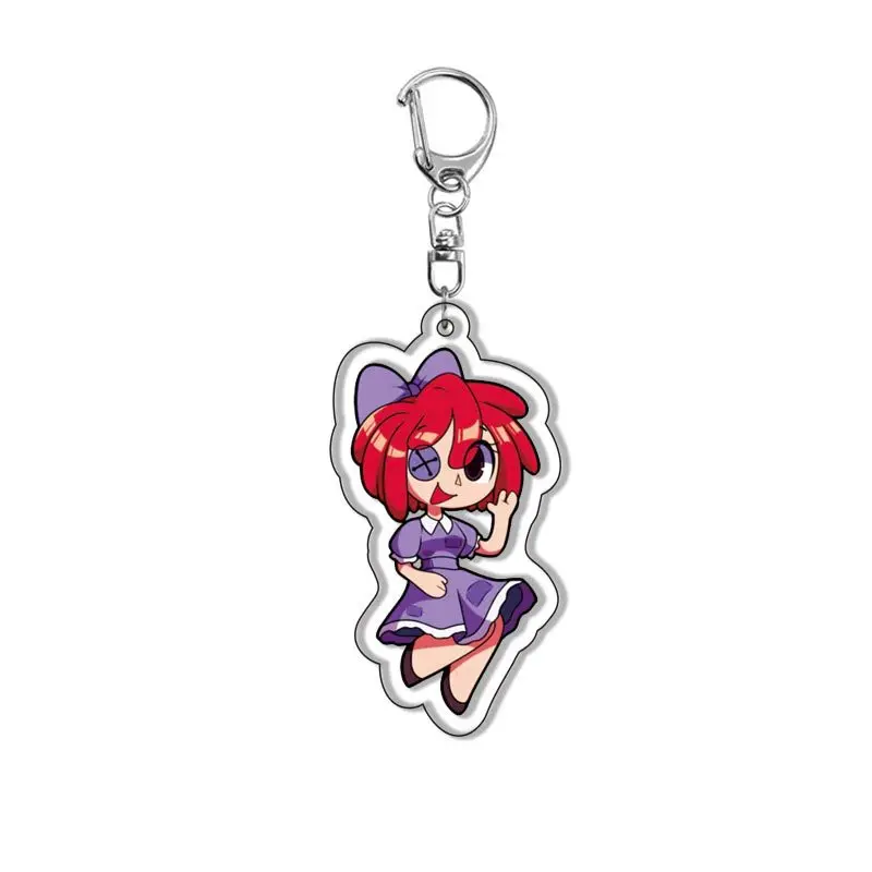 New model The Amazing Digital Circus Acrylic Keychain Cute Backpack Pendant Bag Charms Accessories Decoration Holiday Gifts