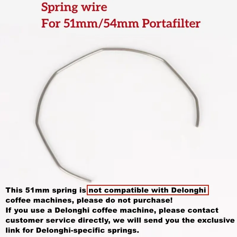 5pcs 51/54/58mm Coffee Portafilter Basket Spring Clip Wire For Breville Expobar Rocket Faema WELHOME Nuova La Marzocco GAGGIA