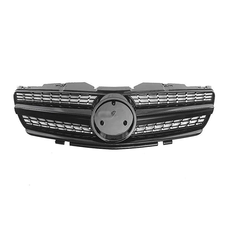 

For Mercedes Benz R230 SL Class SL500 SL550 SL600 2-Door Convertible 2003-2006 1 pcs Black Front Grill Grille (Without Emblem)