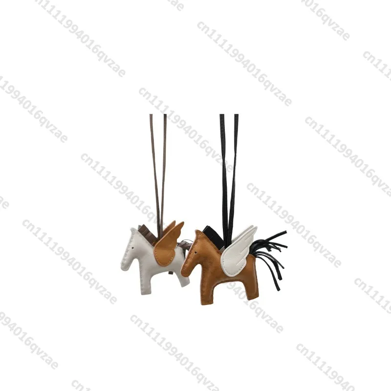 Bag Pendant Women's 2026 New Leather Color Matching Little Pegasus Accessories Car Key Pendant