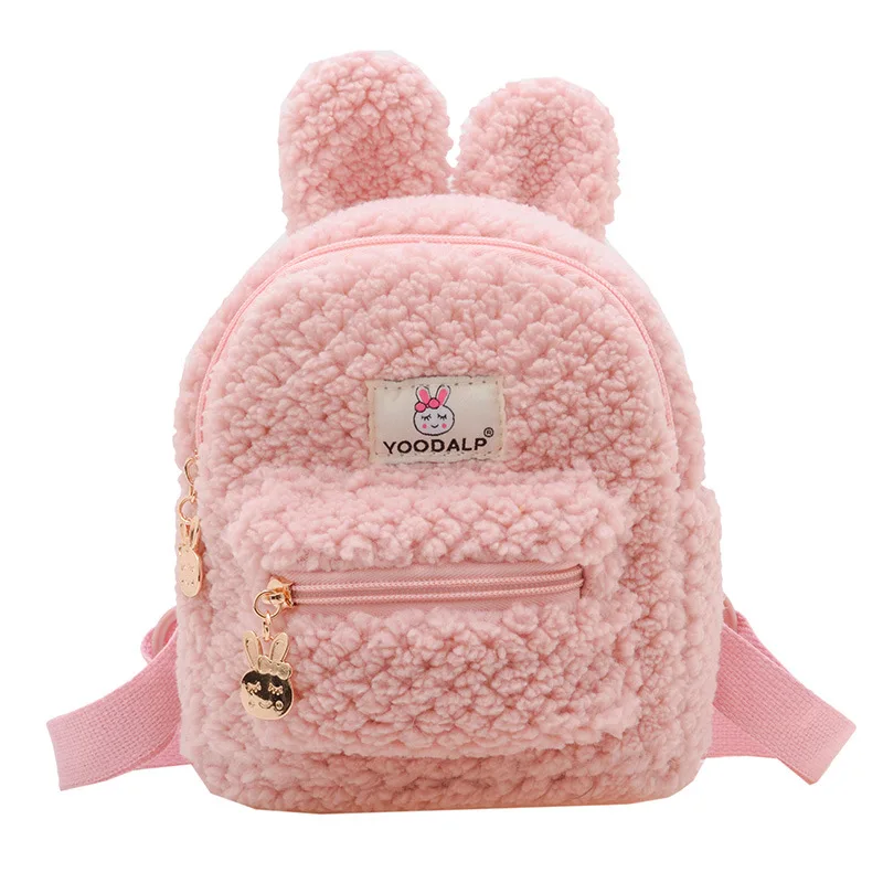 Kids Backpack Boy Cute Backpack Plush Bunny Bag Mother Kids Bags for Girl School Bags Cute Cartoon Backpacks Toddler Backpack