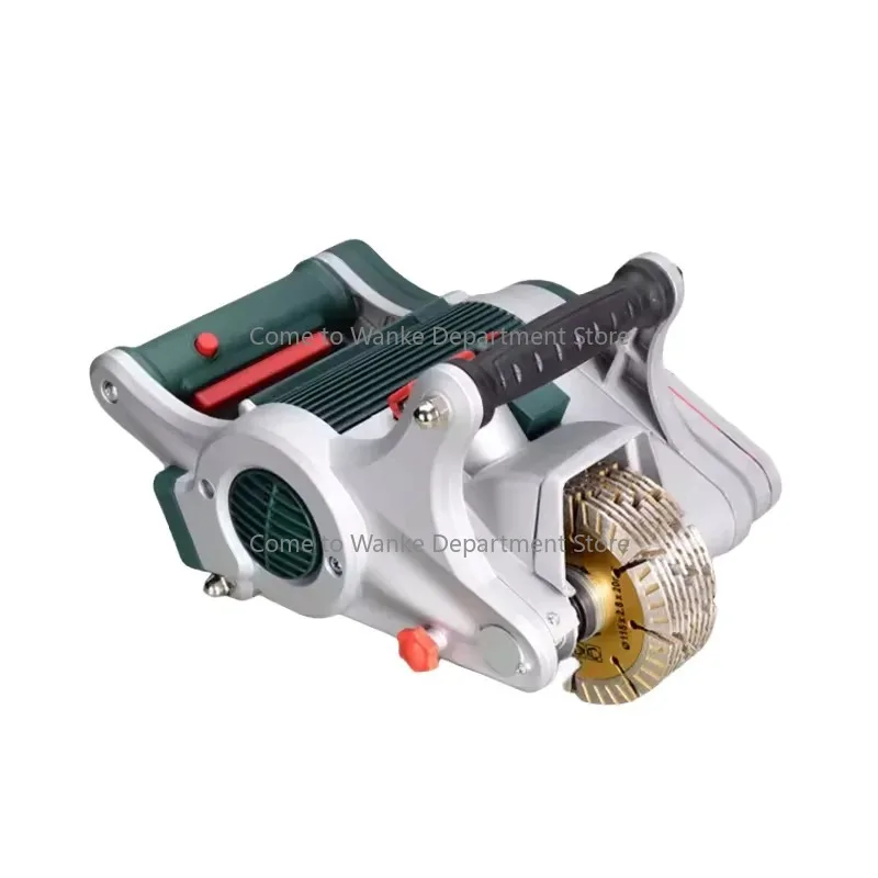 Professional Dust-Reduction Wall Chaser, 0ne-Pass Concrete Grooving, Full Access Design, 125A
