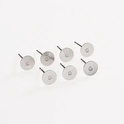 4mm 200pcs/6mm 150pcs/8mm 100pcs Earring Stud Pin Ointment beads Holder Jewelry Findings