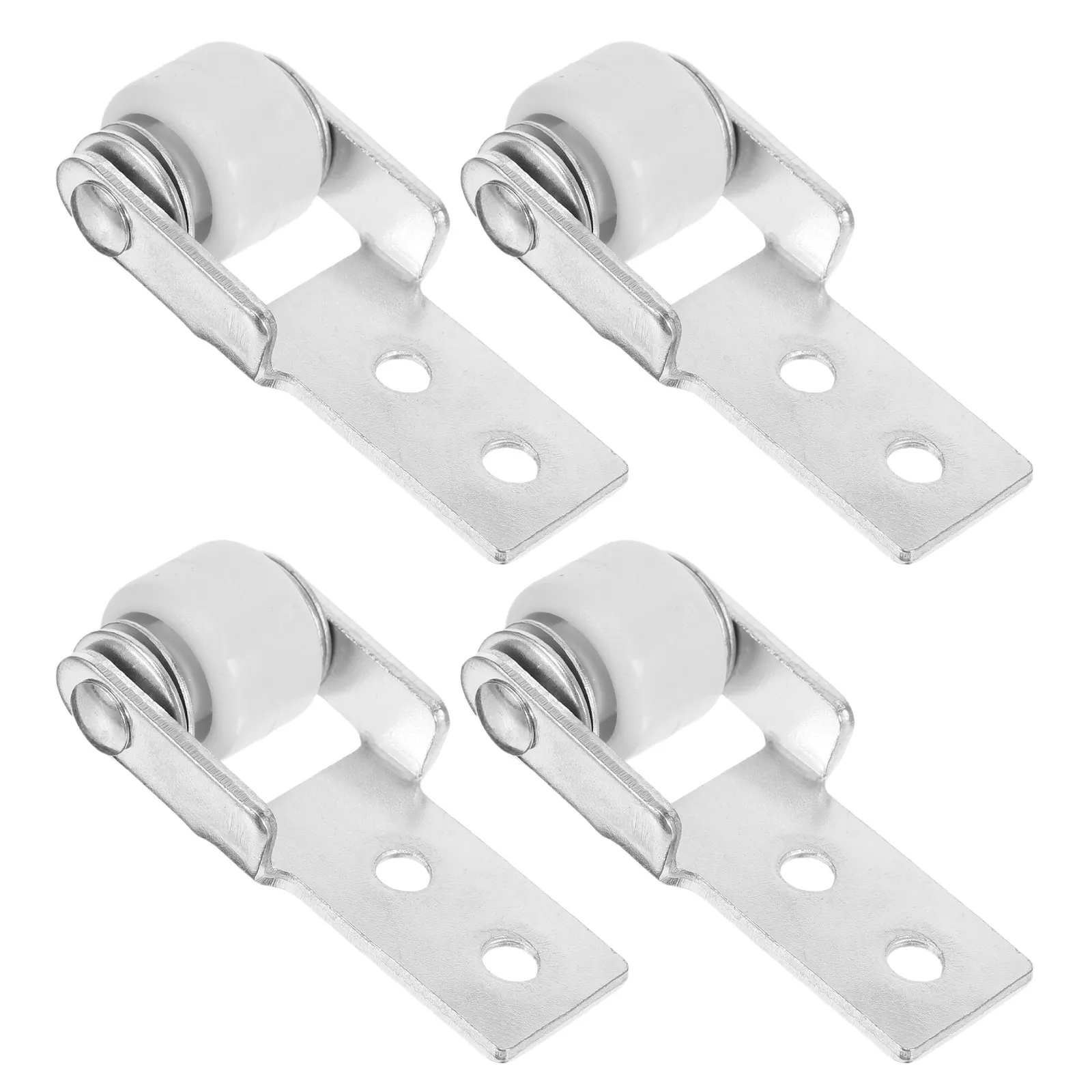 4Pcs Quiet Furniture Track Wheels Nylon Sliding Guide for Dining Tables Closet Doors Smooth Nylon Roller Replacement