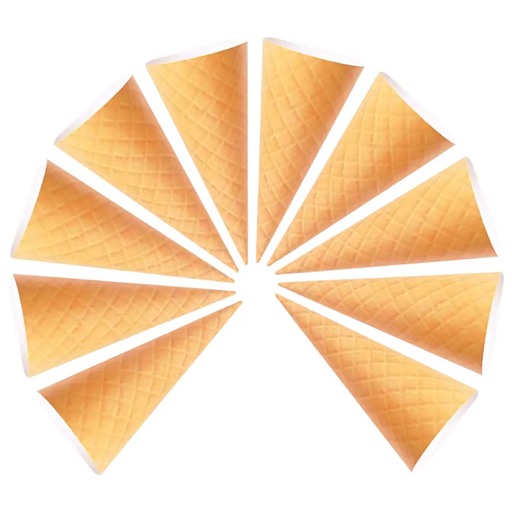 

10Pcs Ice Cream Cone Flower Bouquet Wrapping Material Decorative Petal Cones for Anniversaries Bridal Showers Romantic Surprises