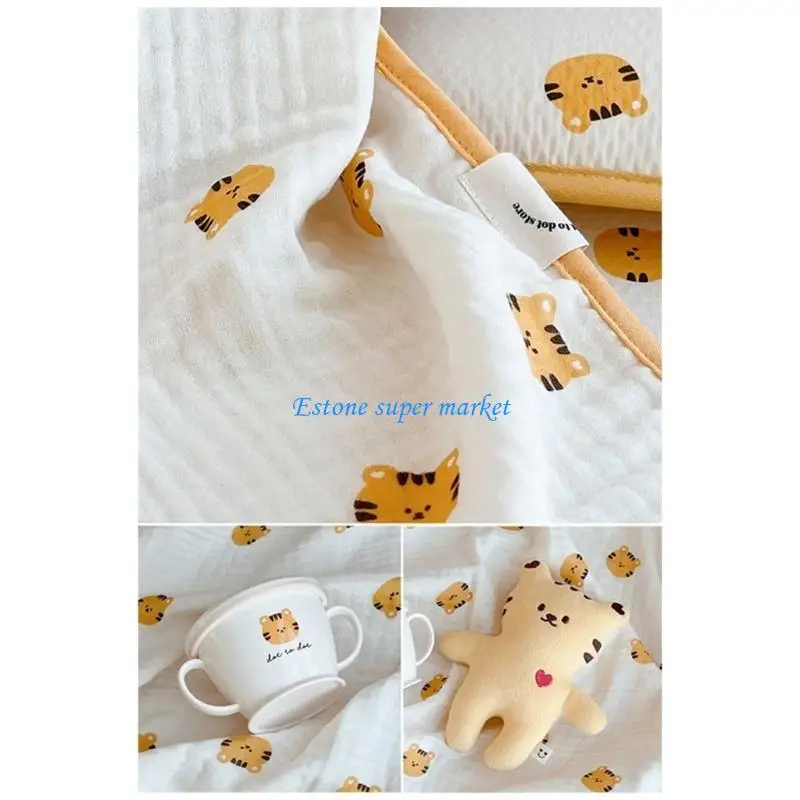 090B حديثي الولادة دش التفاف بطانية القطن قماط بطانية 2-layer منشفة الاستحمام الرضع الفراش التبعي