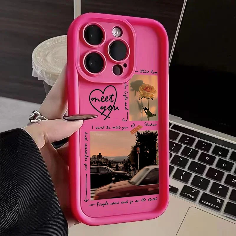 Daily Life Highlights Before Sunset For iPhone Case 16 15 14 13 12 11 Pro XR XS Max 7 8 Plus Shockproof Phone Y2K Girl INS Cover