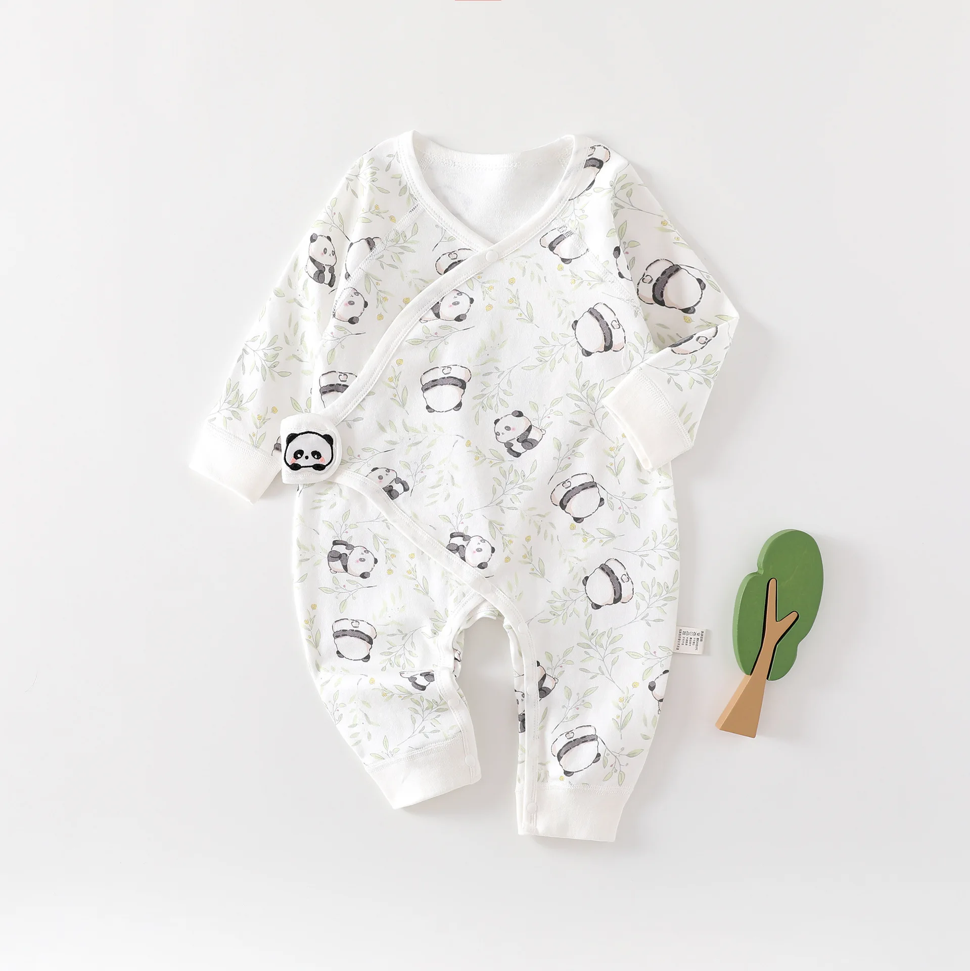 AYNIGIELL Spring Autumn Clothing New 0-6M Cotton Newborn Baby Girl Boy Romper Print Infant Jumpsuit Newborn Baby Clothes