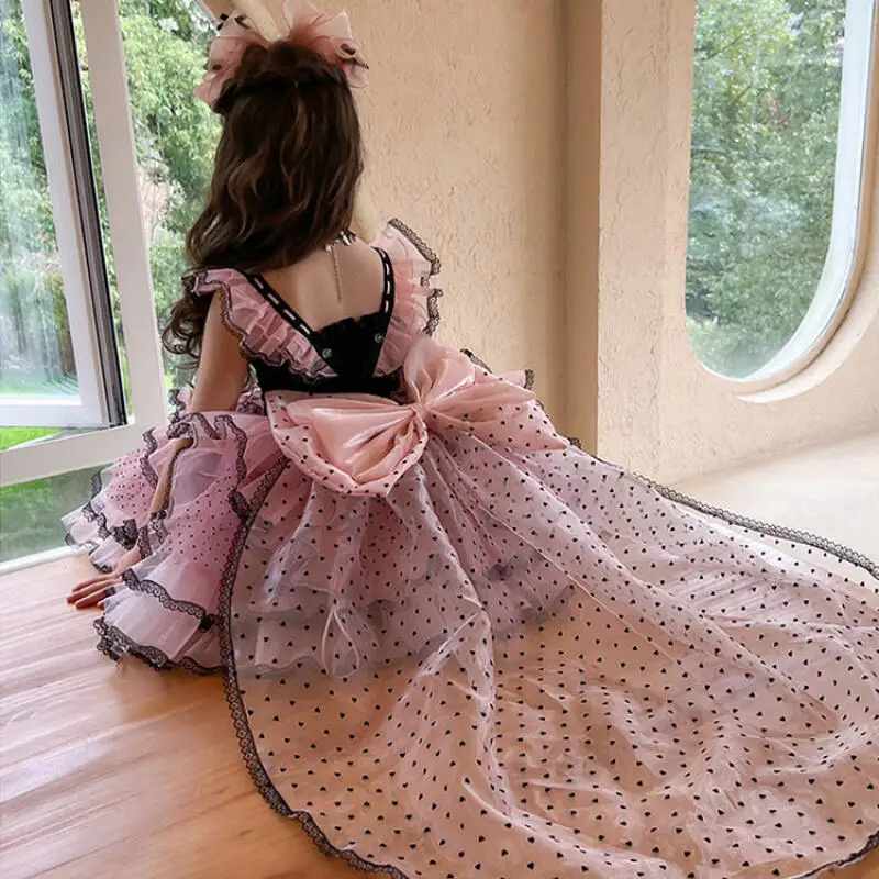 

Miniso Kuromi Лолита платье принцессы летний детский костюм с героями мультфильмов платье пышная юбка костюм для девочек кавайная одежда подарок на Хэллоуин