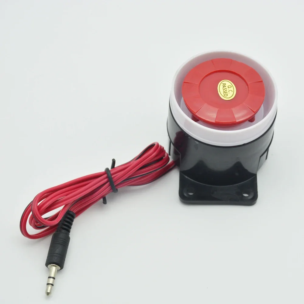 

10 шт., 110 дБ, сирена с вилкой 3,5 мм для домашней безопасности, аксессуары для GSM-сигнализации, звуковой сигнал, громкий динамик, зуммер